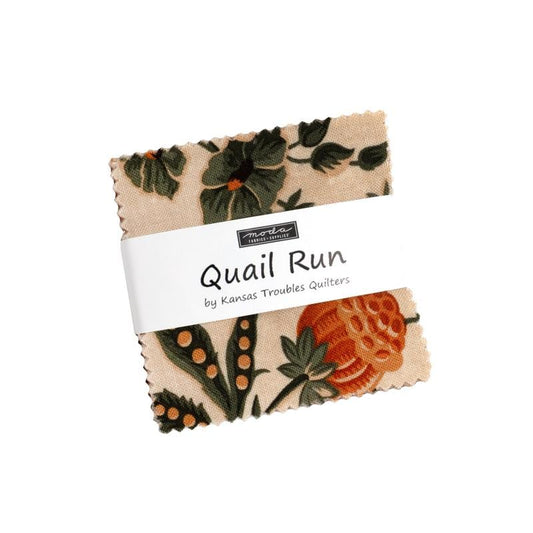 Quail Run Mini Charm by Kansas Troubles Quilters for Moda Fabrics - 9830MC - 42 Assorted pieces