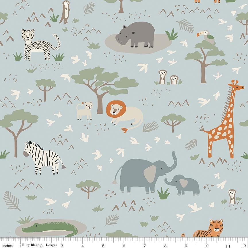 Leo & Savannah Main Blue by Deena Rutter for Riley Blake Designs - C17540-BLUE