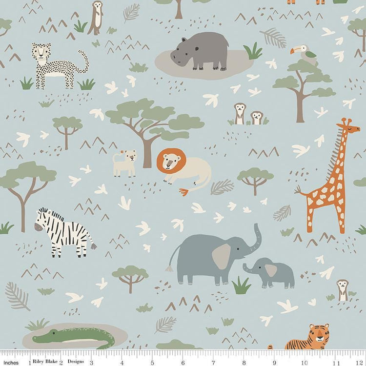 Leo & Savannah Main Blue by Deena Rutter for Riley Blake Designs - C17540-BLUE