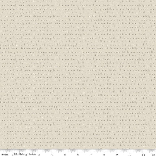 Leo & Savannah Text Sand by Deena Rutter for Riley Blake Designs - C17543-SAND