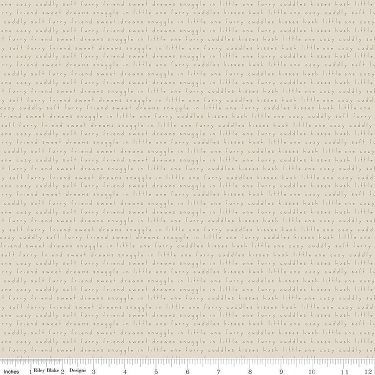 Leo & Savannah Text Sand by Deena Rutter for Riley Blake Designs - C17543-SAND