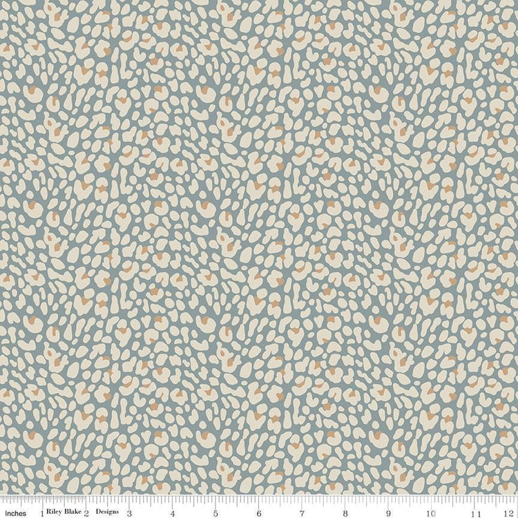 Leo & Savannah Leopard Blue by Deena Rutter for Riley Blake Designs - C17544-BLUE