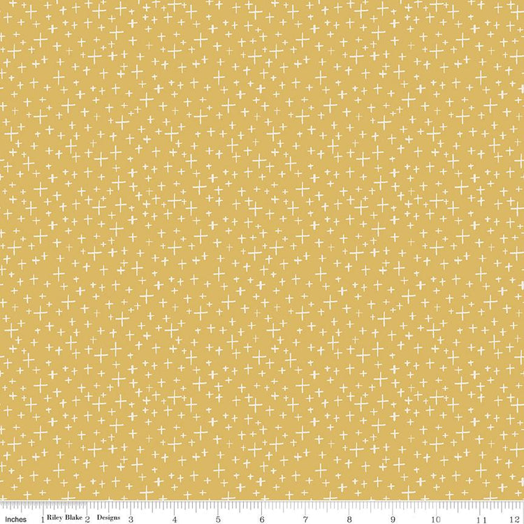 Leo & Savannah Criss Cross Yellow by Deena Rutter for Riley Blake Designs - C17545-YELLOW