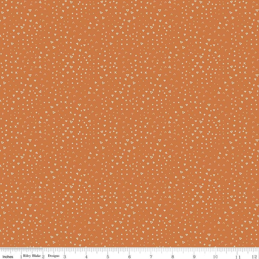 Leo & Savannah Terrain Orange by Deena Rutter for Riley Blake Designs - C17546-ORANGE