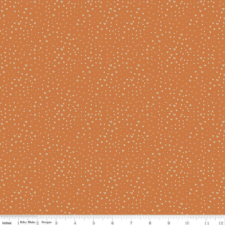 Leo & Savannah Terrain Orange by Deena Rutter for Riley Blake Designs - C17546-ORANGE