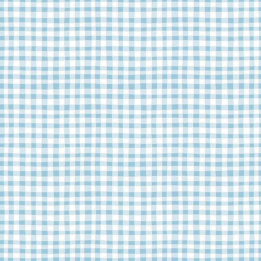 Firework Fields Gingham Light Blue by Gracey Larson for Riley Blake Designs - C17583-LTBLUE