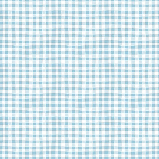 Firework Fields Gingham Light Blue by Gracey Larson for Riley Blake Designs - C17583-LTBLUE
