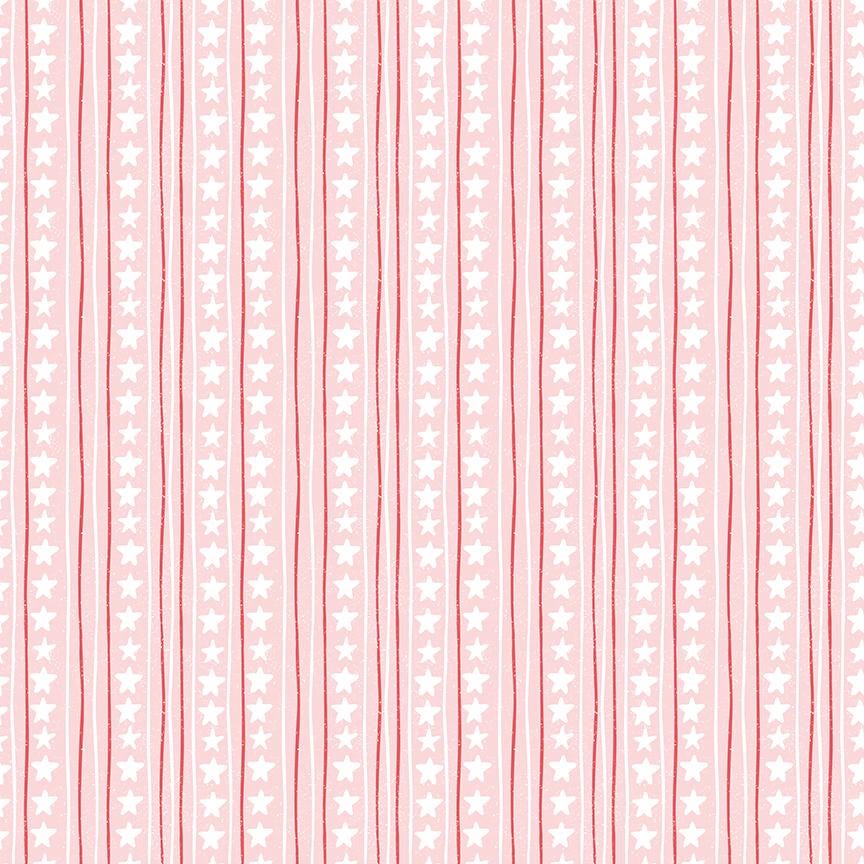 Firework Fields Stars and Stripes Pink by Gracey Larson for Riley Blake Designs - C17584-PINK