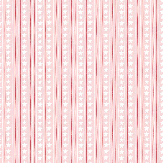 Firework Fields Stars and Stripes Pink by Gracey Larson for Riley Blake Designs - C17584-PINK