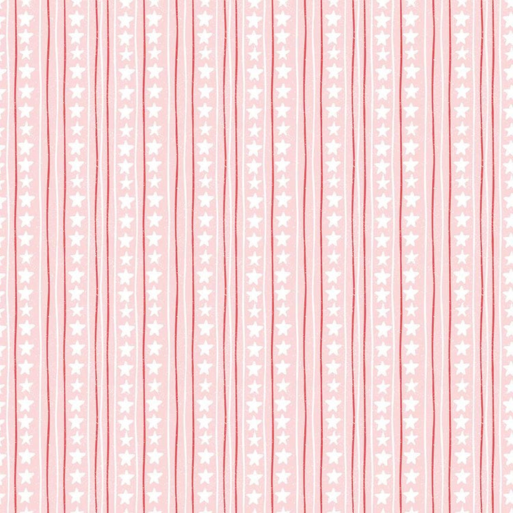 Firework Fields Stars and Stripes Pink by Gracey Larson for Riley Blake Designs - C17584-PINK