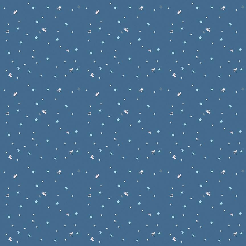 Firework Fields Fireflies Coastal Blue by Gracey Larson for Riley Blake Designs - C17585-COASTALBLUE