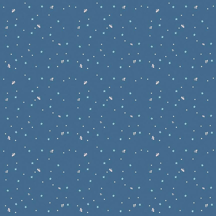 Firework Fields Fireflies Coastal Blue by Gracey Larson for Riley Blake Designs - C17585-COASTALBLUE