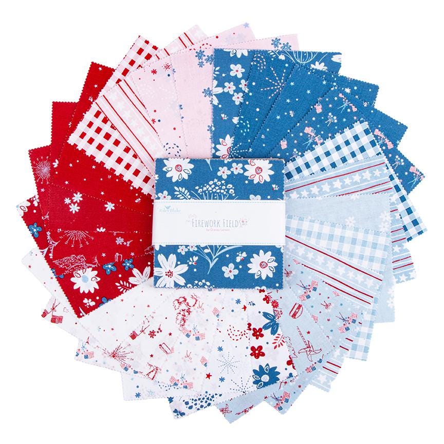 Firework Fields 5 Inch Stacker by Gracey Larson for Riley Blake Fabrics - 5-17580-42