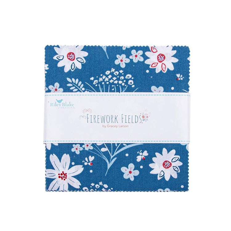 Firework Fields 5 Inch Stacker by Gracey Larson for Riley Blake Fabrics - 5-17580-42