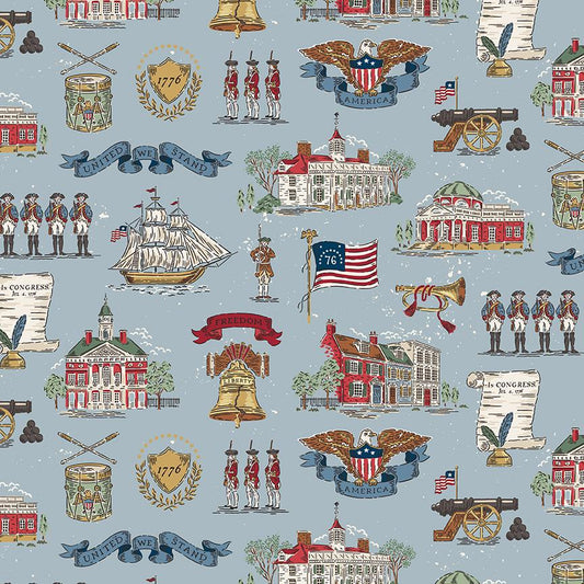 Independence Main Blue by The RBD Designers for Riley Blake Designs - C17330-BLUE