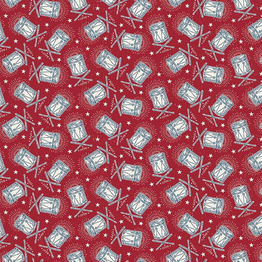 Independence Drums Cherry Tart by The RBD Designers for Riley Blake Designs - C17335-CHERRYTART