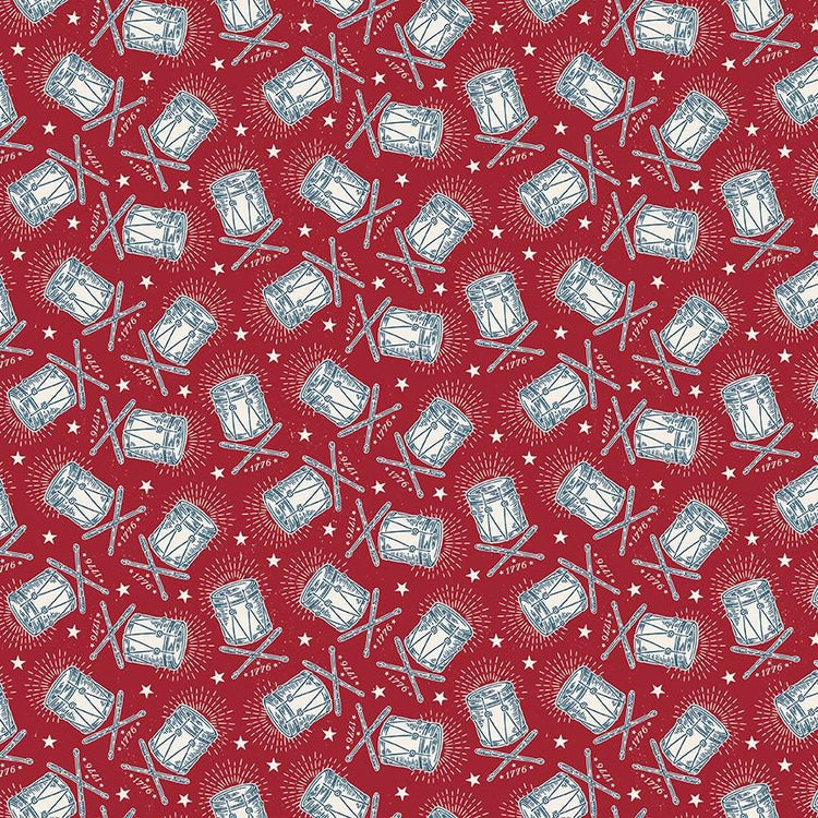 Independence Drums Cherry Tart by The RBD Designers for Riley Blake Designs - C17335-CHERRYTART