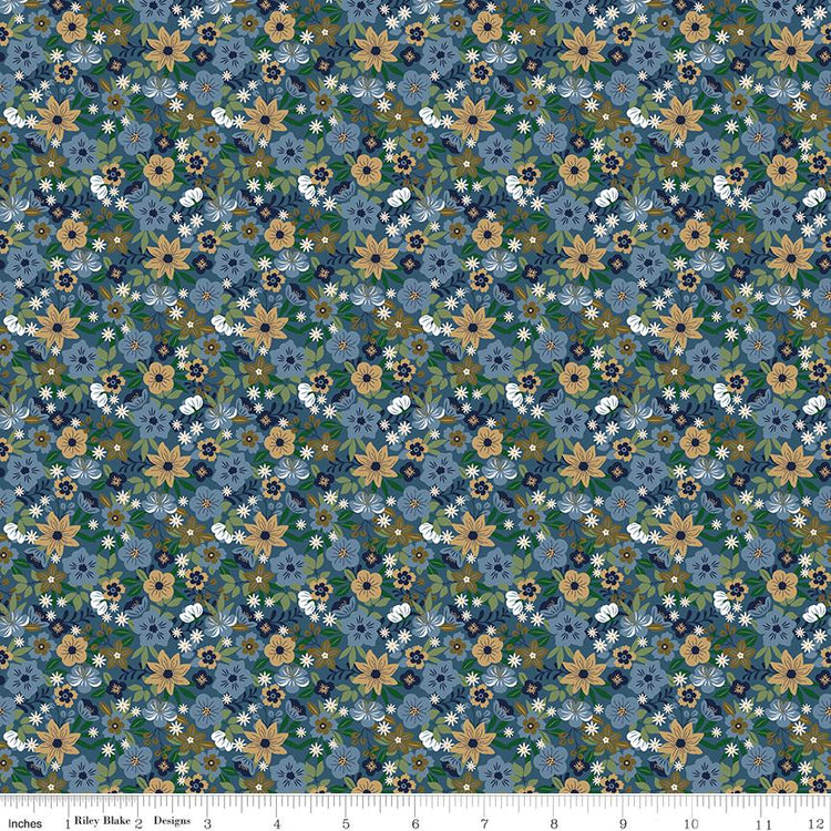 A Spoonful of Sugar Park Garden Blueberry by Jennifer Long for Riley Blake Designs - C17084-BLUEBERRY