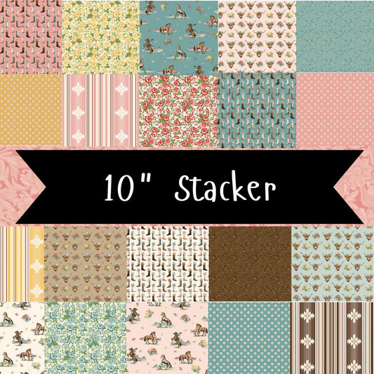 Cowgirl 10" Stacker by Echo Park Paper Co. for Moda Fabrics - 10-17480-42 - 42 pieces