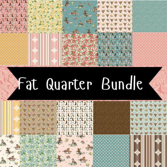 Cowgirl Fat Quarter Bundle by Echo Park Paper Co. for Moda Fabrics - 1FQ-17480-21 - 21 pieces