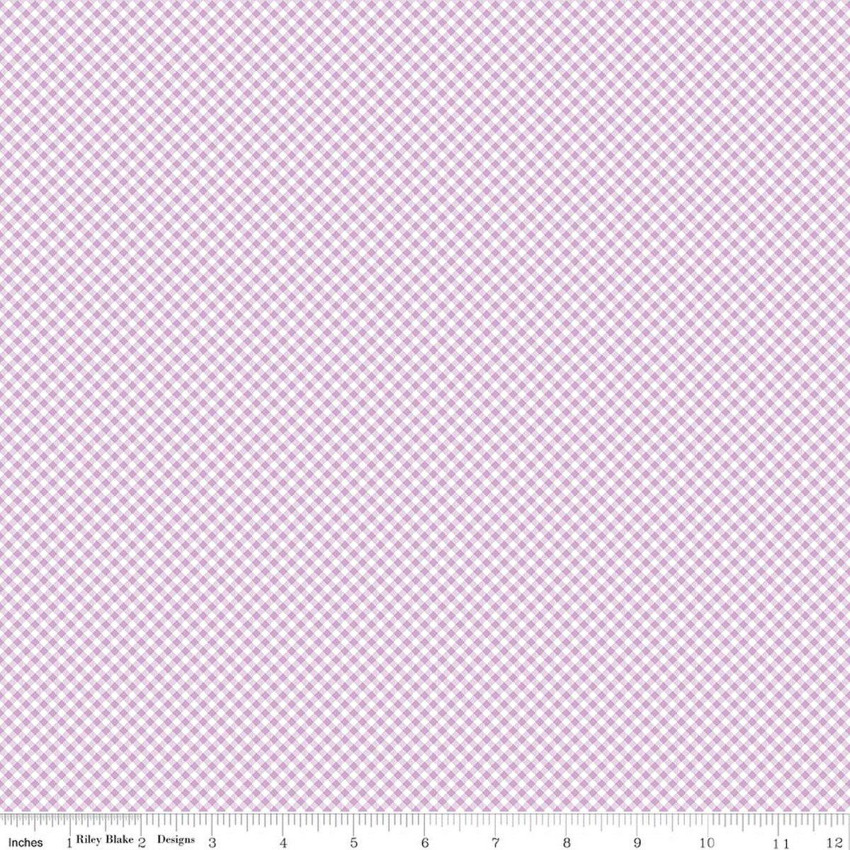 Seasonal Basics Gingham Purple by Riley Blake Designs - C777-PURPLE