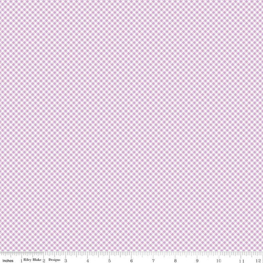 Seasonal Basics Gingham Purple by Riley Blake Designs - C777-PURPLE