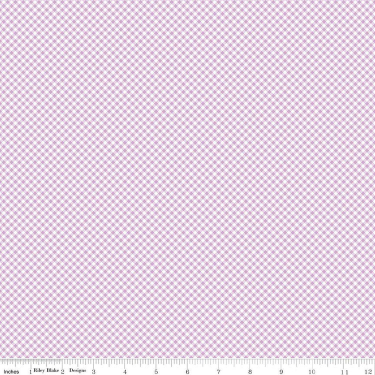 Seasonal Basics Gingham Purple by Riley Blake Designs - C777-PURPLE