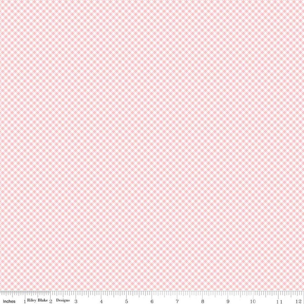 Seasonal Basics Gingham Pink by Riley Blake Designs - C777-PINK