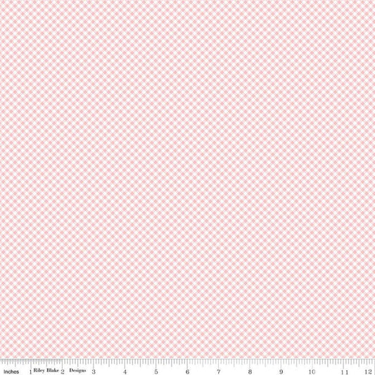 Seasonal Basics Gingham Pink by Riley Blake Designs - C777-PINK