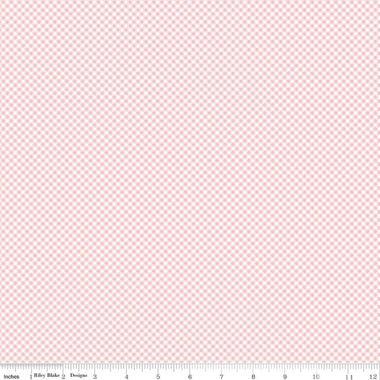 Seasonal Basics Gingham Pink by Riley Blake Designs - C777-PINK