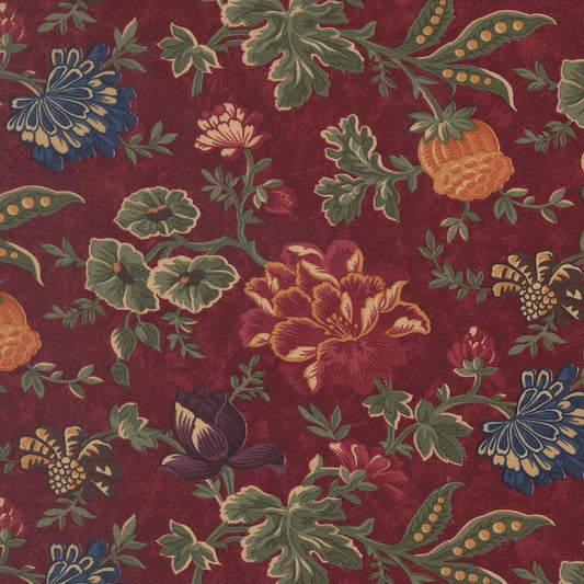Quail Run Meadowland Florals Brick by Kansas Troubles Quilters for Moda Fabrics - 9830 13