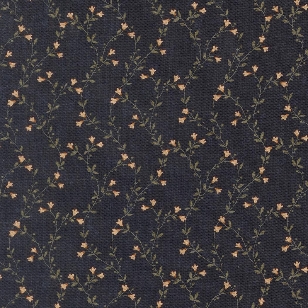 Quail Run Creeping Vine Florals Vines Indigo by Kansas Troubles Quilters for Moda Fabrics - 9831 14