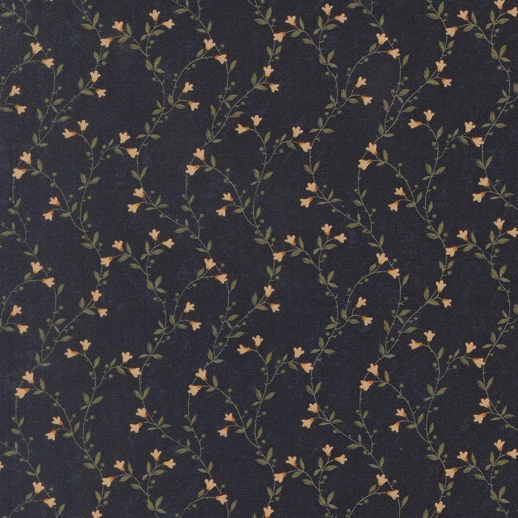 Quail Run Creeping Vine Florals Vines Indigo by Kansas Troubles Quilters for Moda Fabrics - 9831 14