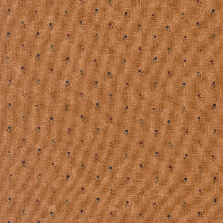 Quail Run Triangle Dot Blenders Amber by Kansas Troubles Quilters for Moda Fabrics - 9836 12
