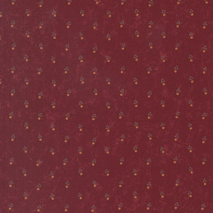 Quail Run Triangle Dot Blenders Brick by Kansas Troubles Quilters for Moda Fabrics - 9836 13