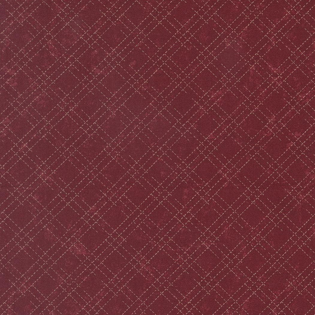 Quail Run Stitched Plaid Checks and Plaids Brick by Kansas Troubles Quilters for Moda Fabrics - 9837 13