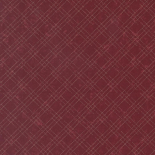 Quail Run Stitched Plaid Checks and Plaids Brick by Kansas Troubles Quilters for Moda Fabrics - 9837 13