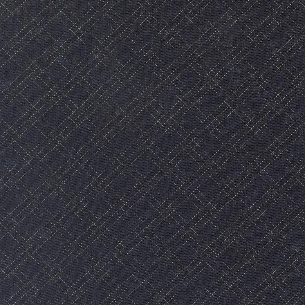Quail Run Stitched Plaid Checks and Plaids Indigo by Kansas Troubles Quilters for Moda Fabrics - 9837 14