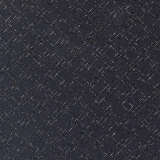 Quail Run Stitched Plaid Checks and Plaids Indigo by Kansas Troubles Quilters for Moda Fabrics - 9837 14