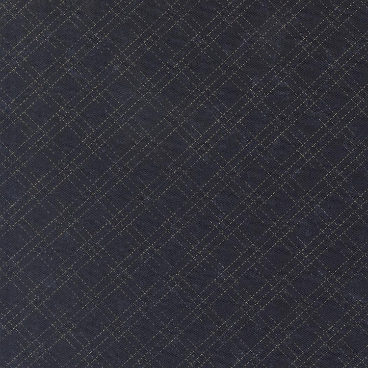 Quail Run Stitched Plaid Checks and Plaids Indigo by Kansas Troubles Quilters for Moda Fabrics - 9837 14