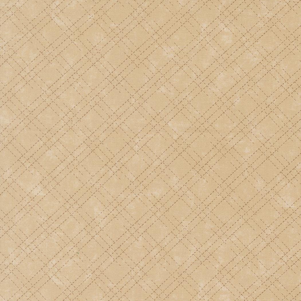 Quail Run Stitched Plaid Checks and Plaids Tonal Tan by Kansas Troubles Quilters for Moda Fabrics - 9837 21