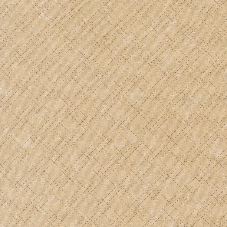 Quail Run Stitched Plaid Checks and Plaids Tonal Tan by Kansas Troubles Quilters for Moda Fabrics - 9837 21