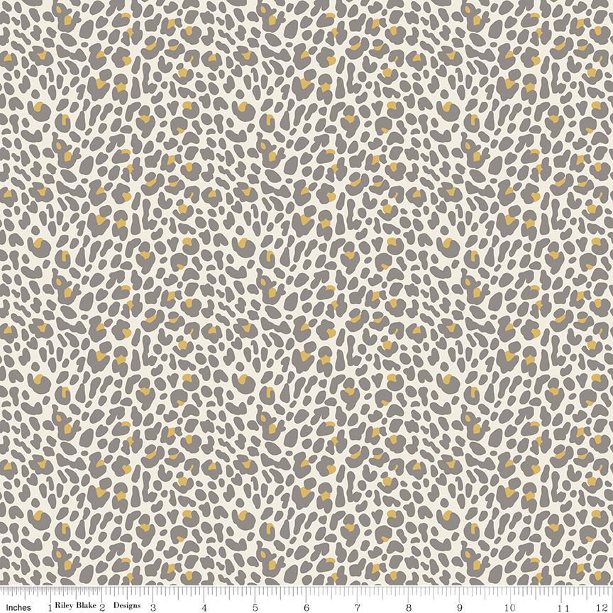 Leo & Savannah Leopard Cream by Deena Rutter for Riley Blake Designs - C17544-CREAM
