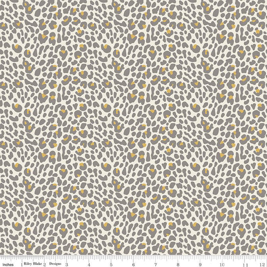 Leo & Savannah Leopard Cream by Deena Rutter for Riley Blake Designs - C17544-CREAM