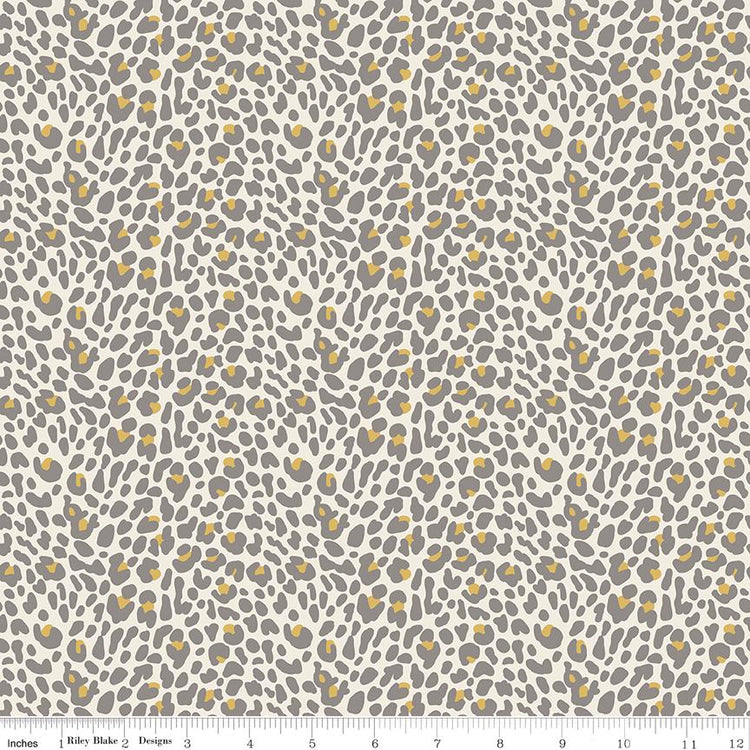 Leo & Savannah Leopard Cream by Deena Rutter for Riley Blake Designs - C17544-CREAM