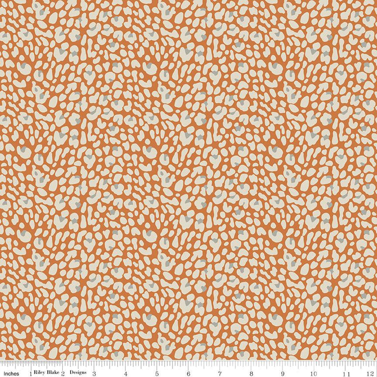 Leo & Savannah Leopard Orange by Deena Rutter for Riley Blake Designs - C17544-ORANGE