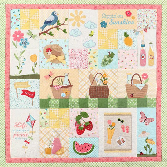 Sippin' on Sunshine Embroidery Designs & Embellishment Kit