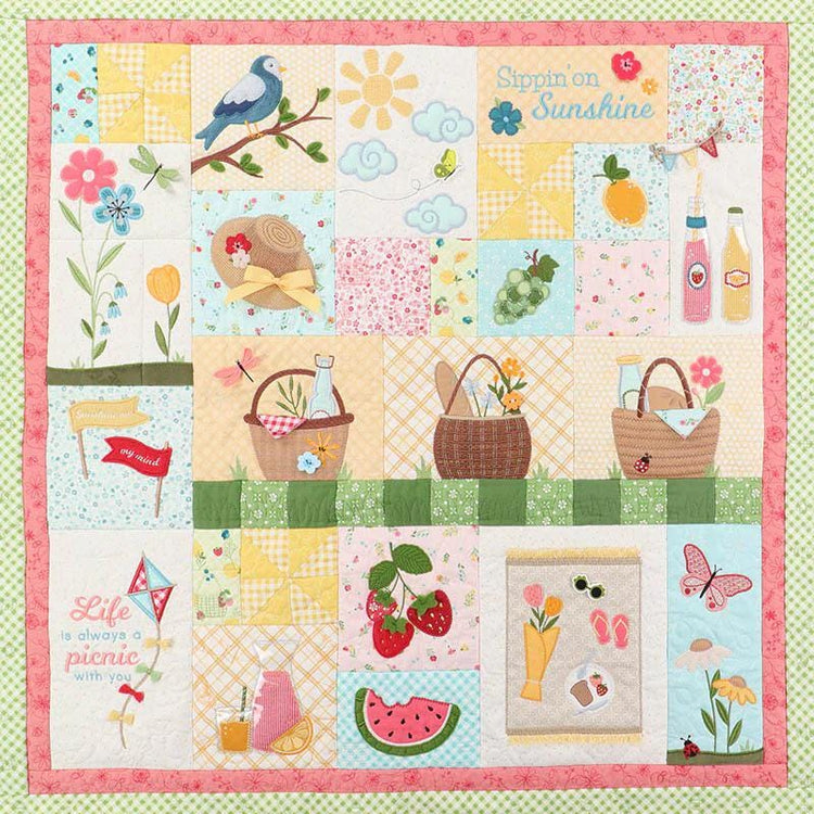 Sippin' on Sunshine Embroidery Designs & Embellishment Kit