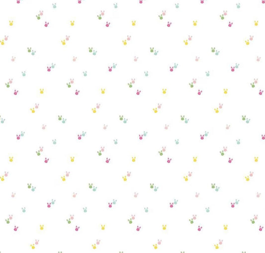 Seasonal Basics Bunnies White by Christopher Thompson for Riley Blake Designs - C656-WHITE
