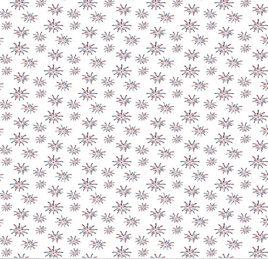 Seasonal Basics Fireworks White by Christopher Thompson for Riley Blake Designs - C768-WHITE